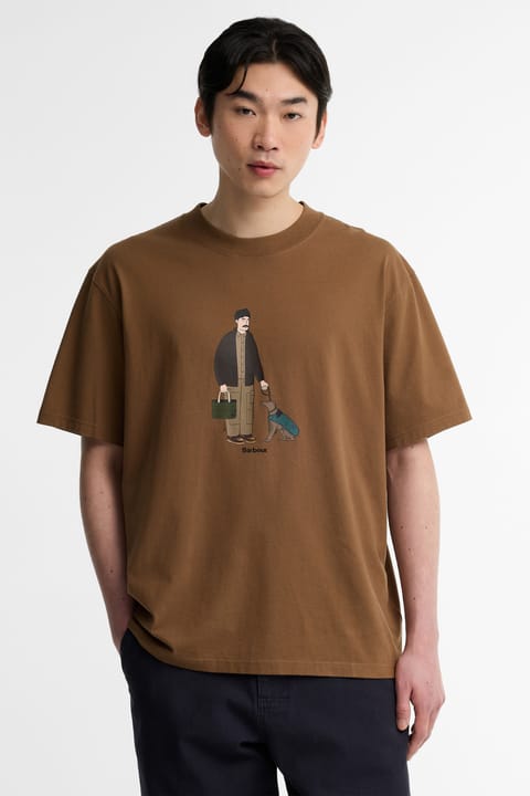 تی‌شرت Barbour Fordyce مدل BR91 رنگ Sepia