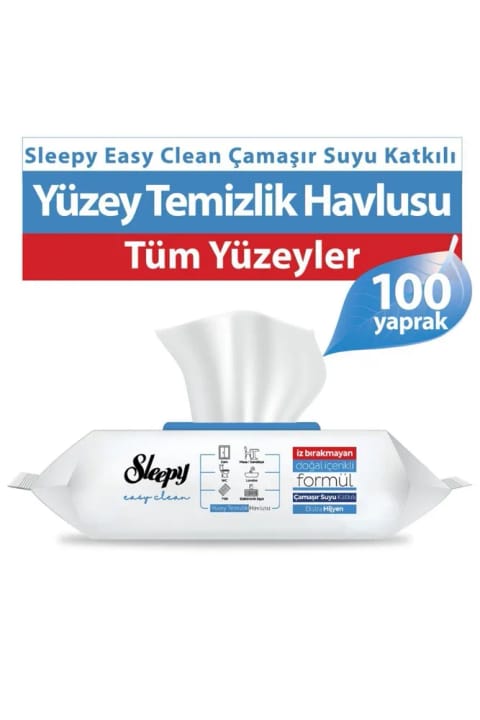 Sleepy Easy Clean دستمال تمیزکننده سطوح با افزودنی وایتکس ۱۰