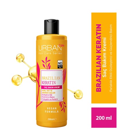 Urban Care Brazilian Keratin کرم مراقبت از مو با اثر صافکنندگی ۲۰۰ میلیلیتر