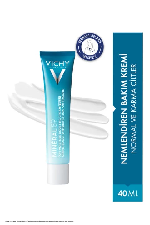 Vichy Mineral89 کرم مرطوبکننده سبک صورت 72 ساعته 40 میلیلیتر