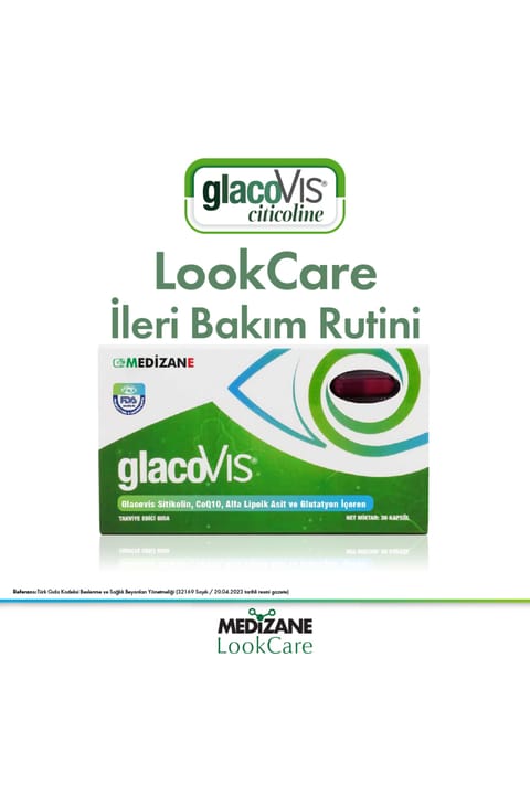 MEDIZANE LookCare GlacoVIS Citicoline مکمل غذایی - 30 کپسول