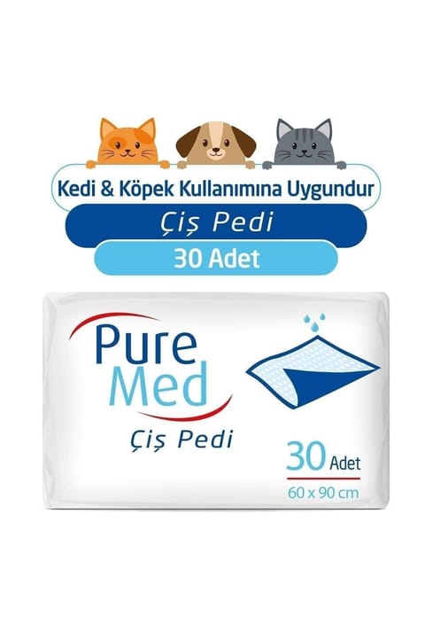پد آموزشی جاذب ادرار پت پورمِد 60x90 سانتی‌متر (30 عددی)