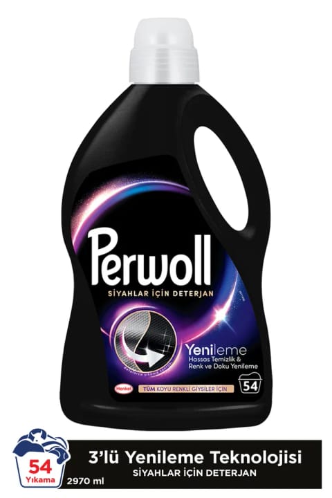 Perwoll مایع لباسشویی ترمیمکننده و مخصوص پارچههای حساس ۲۹۷۰ میلیلیتر (۵۴ شستشو)