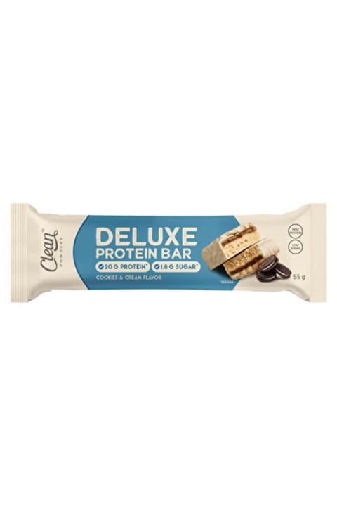 Clean Powders Deluxe Protein Bar 55 گرم - وایت چاکلت کوکی