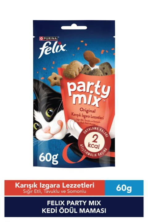FELIX Party Mix طعم کبابی مخلوط تشویقی گربه