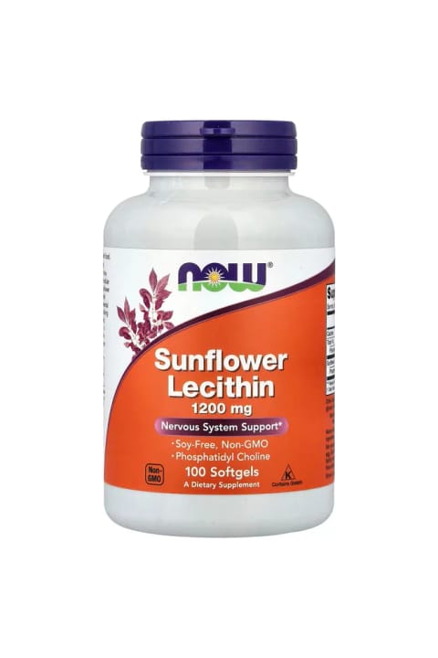 Now Foods سانفلوور لسیتین ۱۲۰۰ میلیگرم، ۱۰۰ سافتژل ساخت آمریکا DaphneLabs