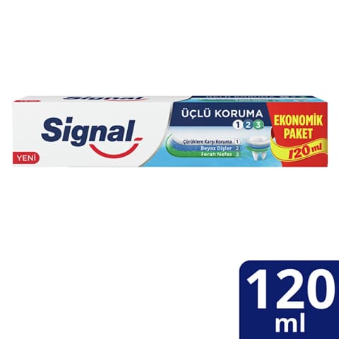 Signal خمیردندان محافظت سهگانه ۱۲۰ میلیلیتر