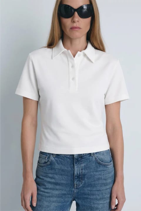 تی‌شرت یقه Polo Jane Ekru