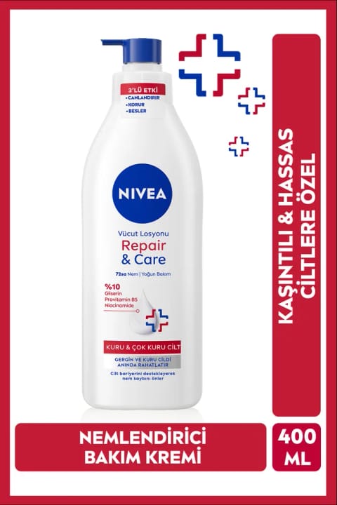 NIVEA Repair & Care لوسیون بدن 400 میلیلیتر + NIVEA Q10+Vitamin C لیفتینگ