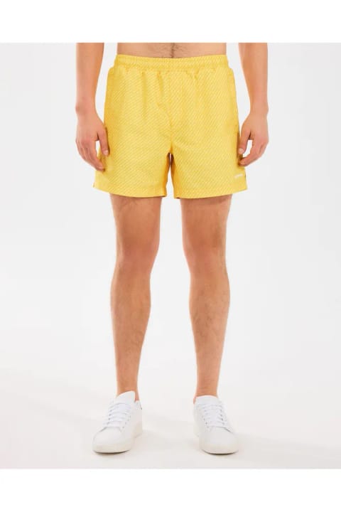 SKECHERS M 5 Inch Allover Print Swimshort مردانه شورت ساحلی زرد S2510008-200