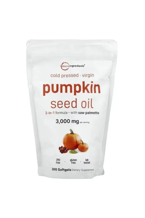 روغن تخمه کدو Micro Ingredients، پرس سرد، ۳۰۰ سافتژل از DaphneLabs