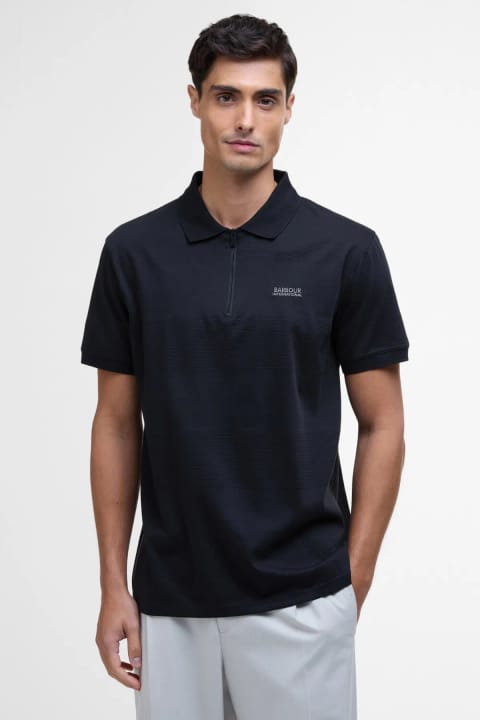 پولو یقه بافت ژاکارد Barbour B.Intl Chapter BK11 مشکی