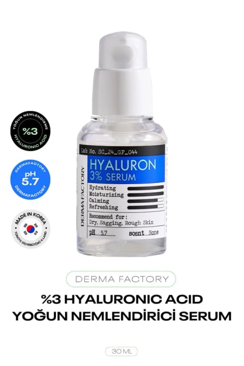 DERMA FACTORY سرم آبرسان عمیق هیالورونیک اسید