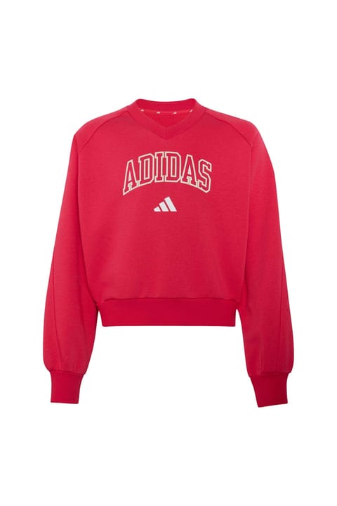 سویشرت آستین بلند یقه هفت دخترانه ادیداس مدل Seasonals Collegiate Typography Junior