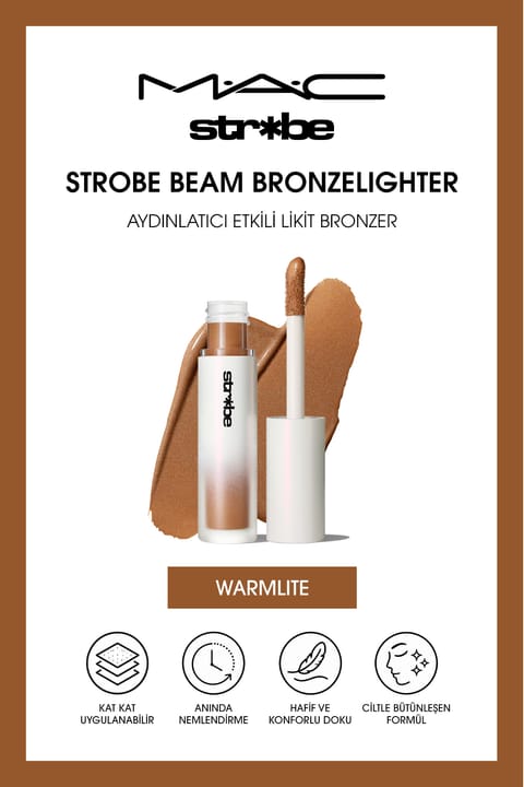 برنزر مایع M.A.C Strobe Beam با اثر روشنکنندگی - Warmlite