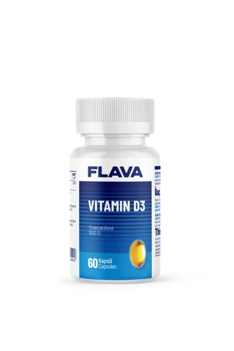 FLAVA Vitamin D3 - 60 کپسول