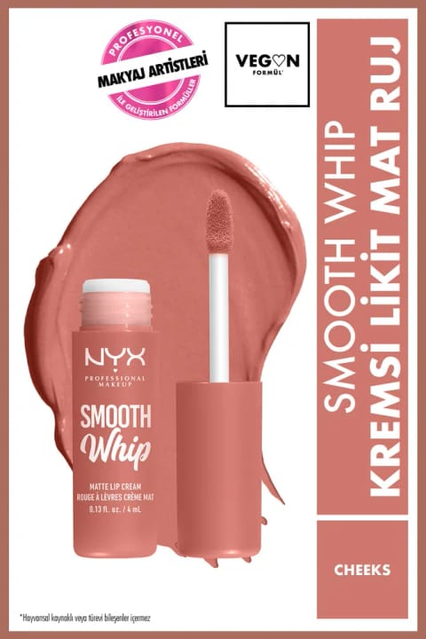 رژ لب مایع مات خامهای NYX Professional Makeup Smooth Whip - Cheeks