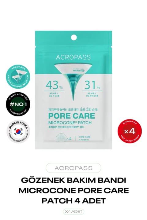 ACROPASS نوار مراقبت از منافذ PORE CARE MICROCONE PATCH (4 عدد)
