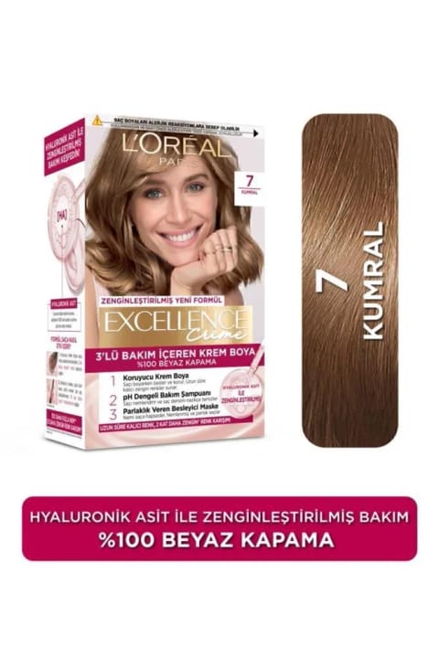 رنگ موی کرم L'Oreal Paris Excellence 7 قهوهای