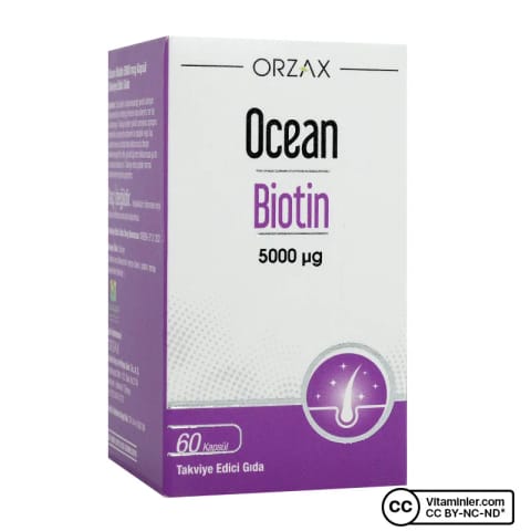 Ocean Biotin 5000 Mcg 60 کپسول