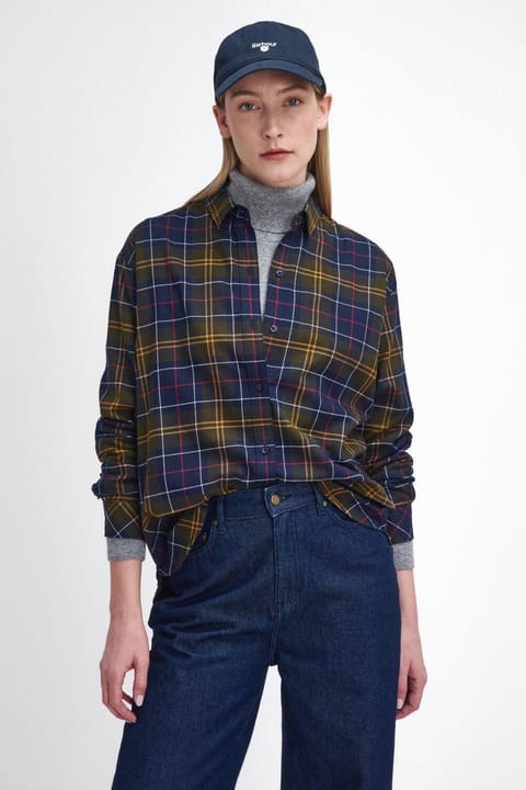 پیراهن Barbour مدل Elishaw طرح Classic Tartan
