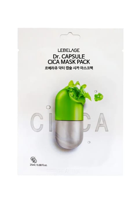 LEBELAGE کپسول سنتلا آسیاتیکا ماسک ورقهای Dr. Capsule Cica Mask Pack