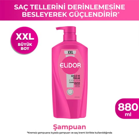 شامپو Elidor مدل قوی و درخشان سایز بزرگ XXL 880 ml