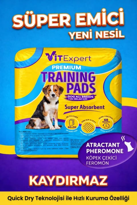 Vitexpert پد آموزشی ممتاز با جذب فوق‌العاده و ضدلغزش برای آموزش توالت گربه و سگ