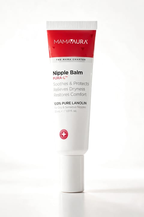 بالم نوک پستان لانولین خالص ۱۰۰٪ MAMAAURA، مناسب شیردهی - Nipple Balm PURA-L...