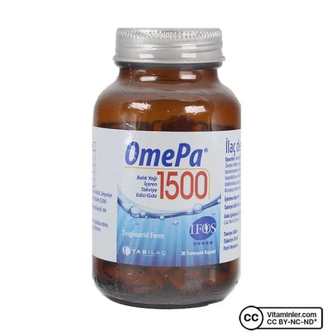 OmePa روغن ماهی 1500 میلی‌گرم 30 کپسول