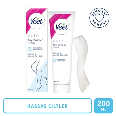 Veet Pure کرم موبر برای پوست حساس 200 میلیلیتر