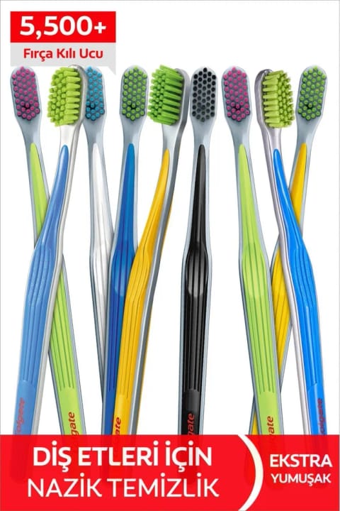 Colgate Ultra Soft مسواک نرم برای تمیز کردن ملایم لثه‌ها