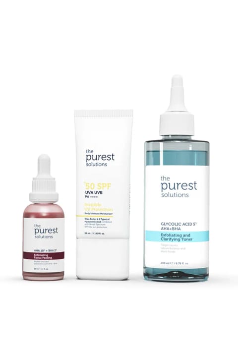 The Purest Solutions ضد جوش سرسیاه و سفتکننده منافذ؛ ست ضدآفتاب