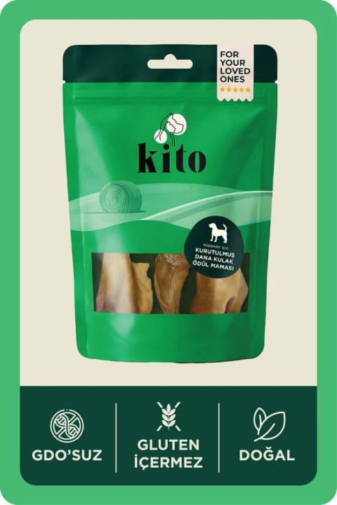 kito گوش گاو خشکشده جویدنی جایزه سگ (برای نژادهای بزرگ) %...