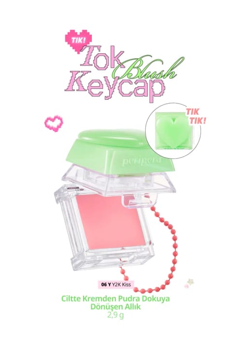 PERIPERA Tok Blush Keycap رژگونه قالبی (06 Y2k Kiss)