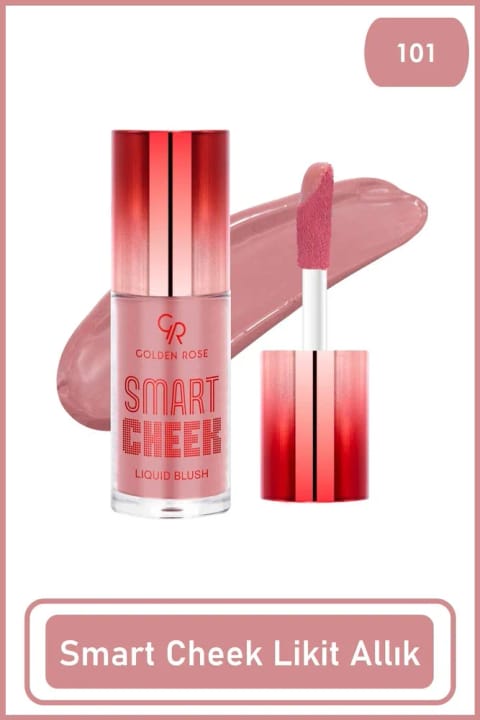 Golden Rose Smart Cheek Liquid Blusher 101 - رژگونه مایع نوپ پنبهای ۶ میلیلیتر
