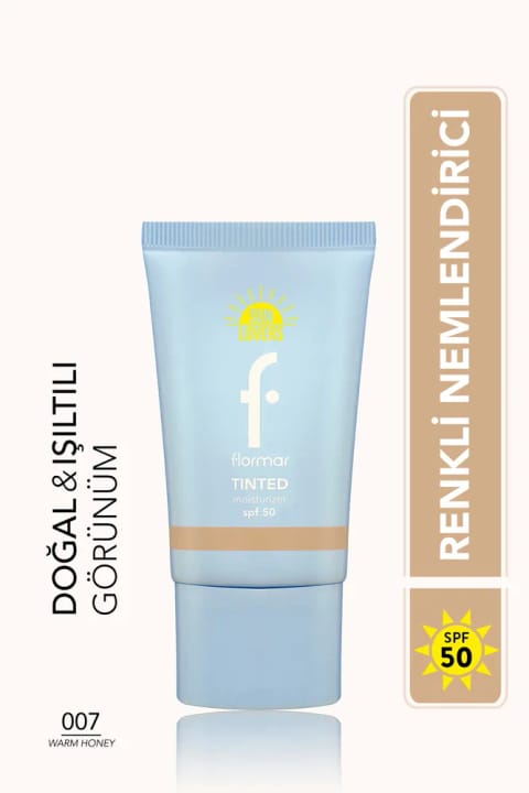 فلامر سان لاورز ضدآفتاب رنگی با اثر مرطوبکنندگی و پایانی طبیعی SPF50 - 30 میلیلیتر — 007 Warm Honey