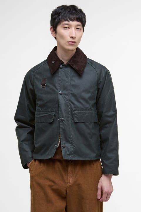 کاپشن چرب Barbour Spey Slim SG51 Sage