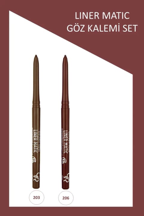 Golden Rose Liner Matic ضد آب ست مداد چشم - شماره 203-206
