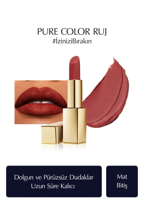 رژ لب مات Estee Lauder مدل Pure Color Matte - 3.5 گرم - رنگ: 557 ...