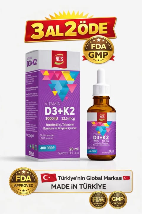 NCS Vitamin D3 K2 20 میلی‌لیتر قطره