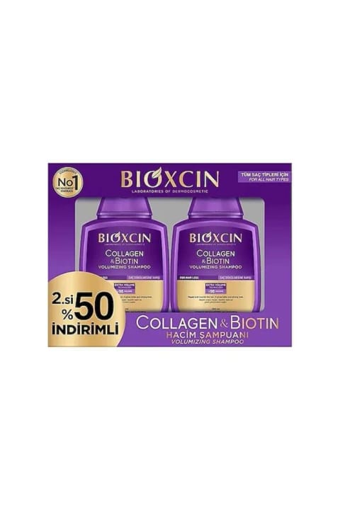 Bioxcin Collagen & Biotin شامپو 300 میلی‌لیتر - دومی 50٪
