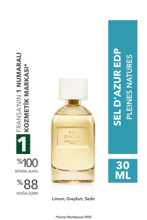 Yves Rocher ادوپرفیوم Sel d'Azur — Pleines Natures ۳۰ میلی‌لیتر
