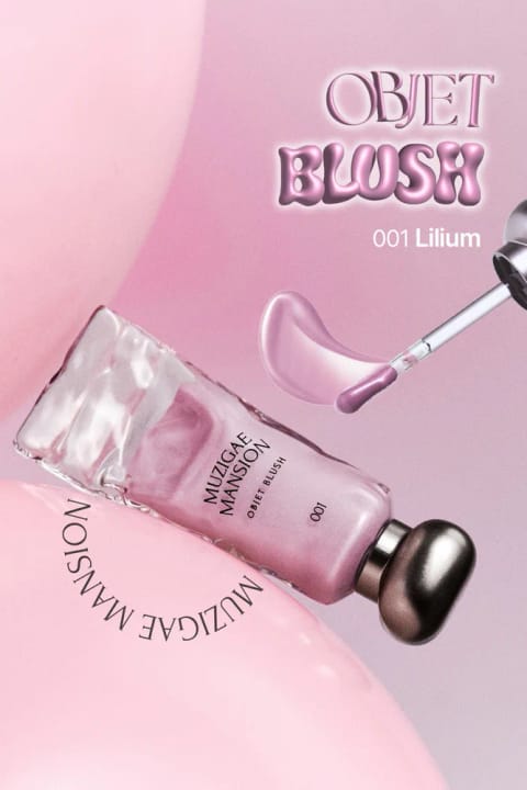 رژگونه مایع براق و یکپارچه با پوست موزیگه منشن — 001 Lilium