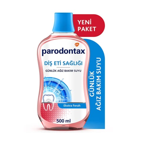 Parodontax دهانشویه طراوت اضافه 500 میلی‌لیتر