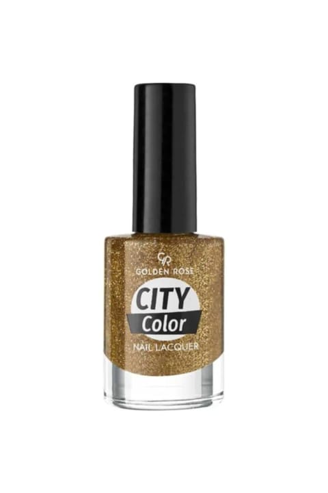Golden Rose City Color Nail Lacquer Glitter - 103 - لاک براق
