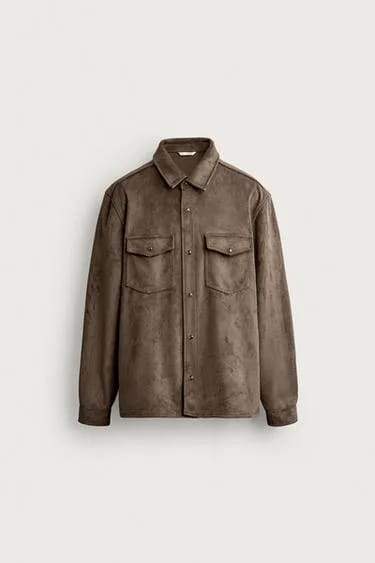 ZARA اورشرت جیر مصنوعی فیت معمولی
