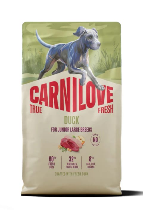 Carnilove True Fresh غذای خشک بدون غله تولهسگ نژاد بزرگ با گوشت اردک