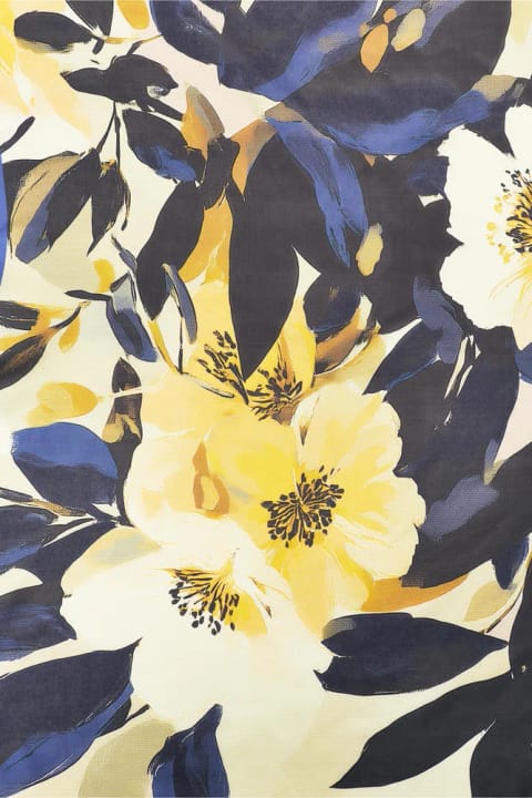شال ساتن گل‌دار