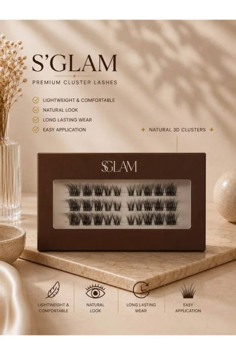 مژه مصنوعی تکرشتهای S'GLAM PRO شماره F34